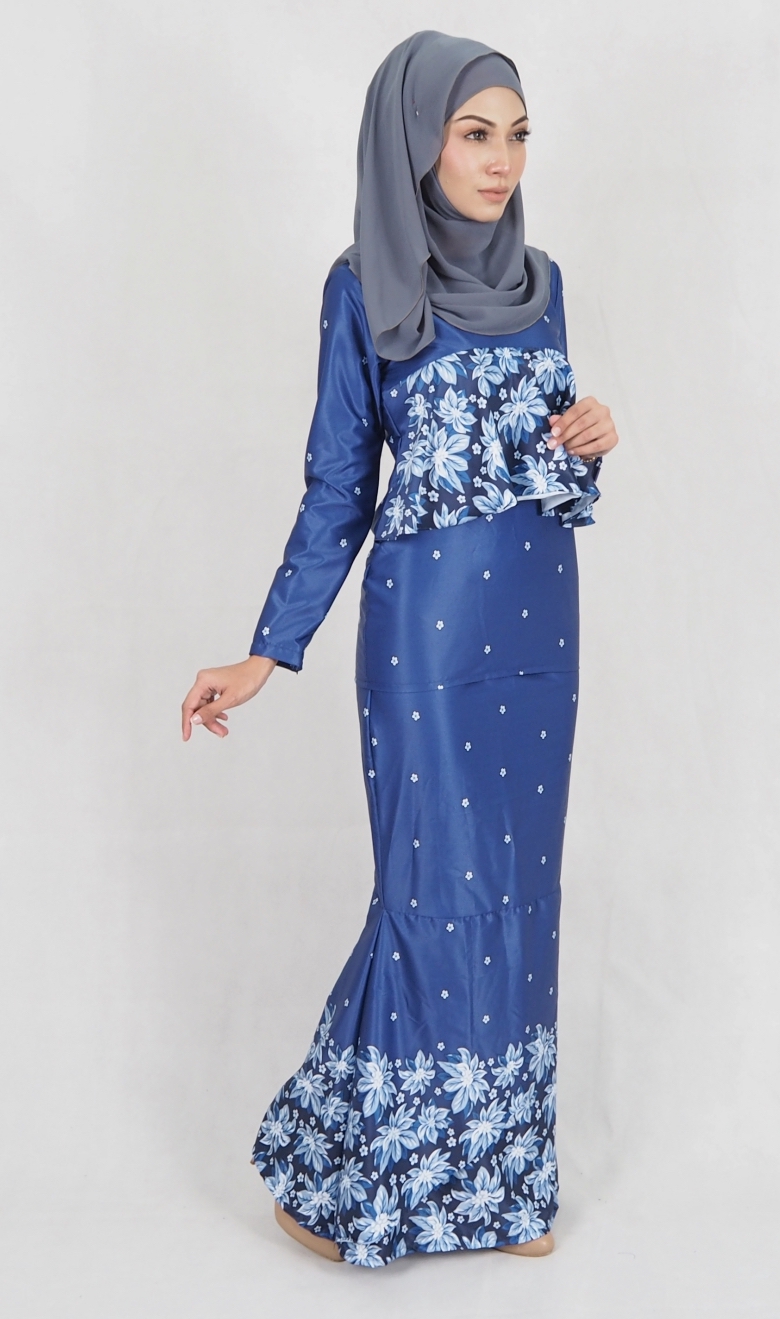 SW5010 Baju Kurung (Plus Size Maternity) Blue