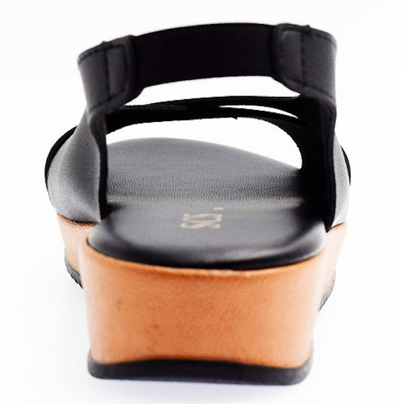 RS004 Criss Cross Strap Sandal Black