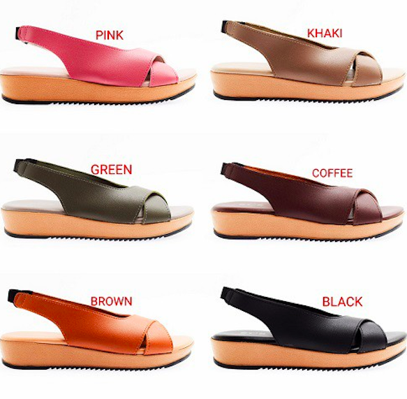 RS004 Criss Cross Strap Sandal Coffee