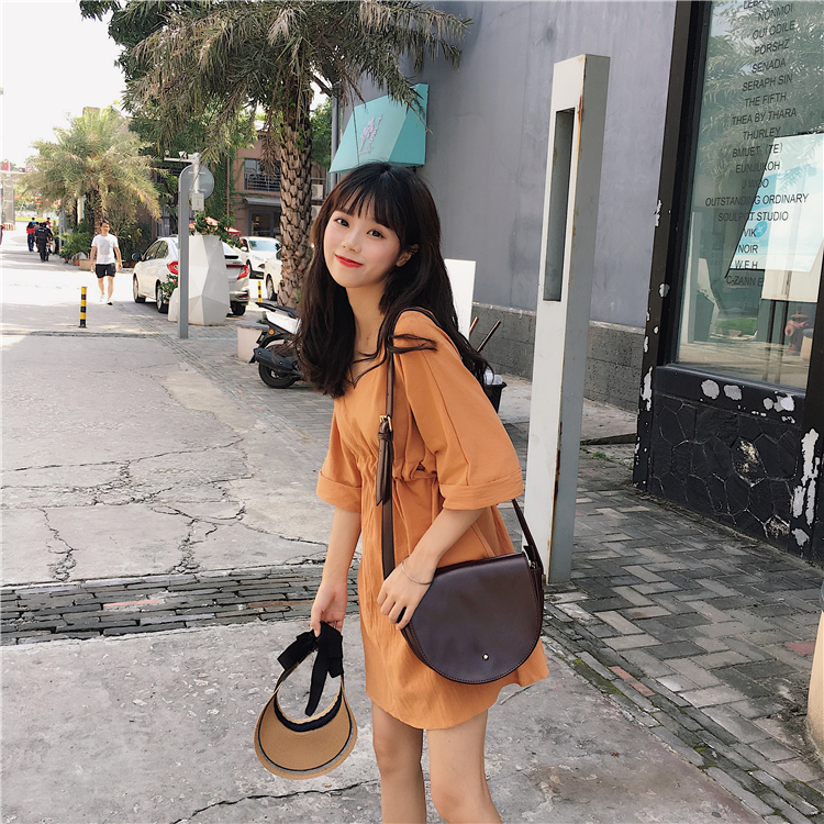 VW12331 Charming Dress Orange