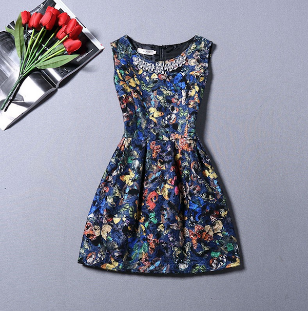 WD21552 Pretty Butterly Dress As Picture