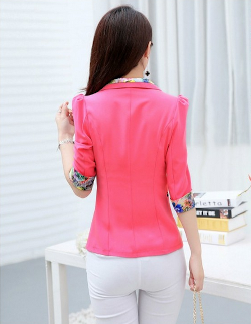 WJ21631 Feminine OL Coat Pink