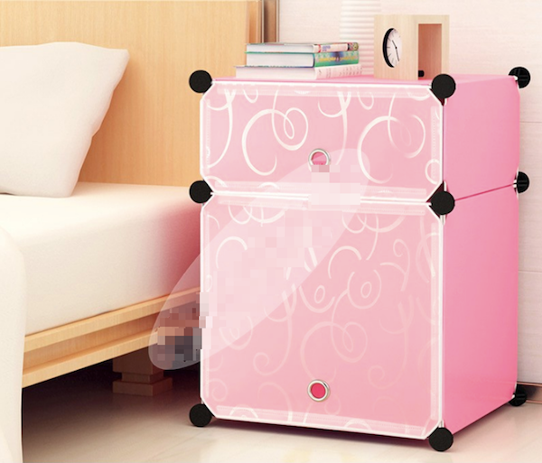 BL5022 DIY 2 Cube Cabinet  Pink