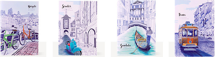 ST-507 Memo Diary Book Transport Series (8 in 1)
