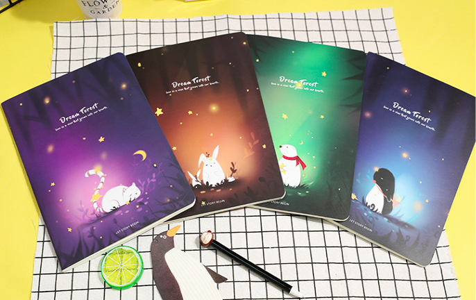 ST-508 Memo Diary Book Dream Forest Series (4 in 1) 