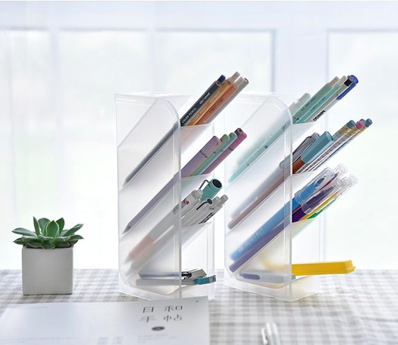 ST-511 Trendy Transparent Stationery Storage Box 