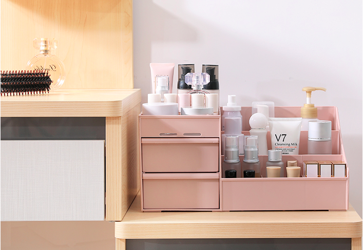ST-521 Cosmetic Storage Box Pink