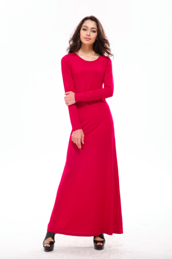 BM71108 Basic Jubah Fuschia