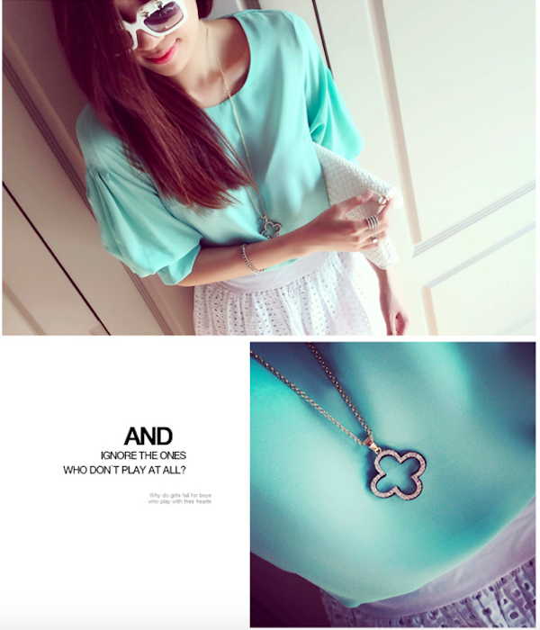 BM71113 Puffy Sleeves Blouse Green