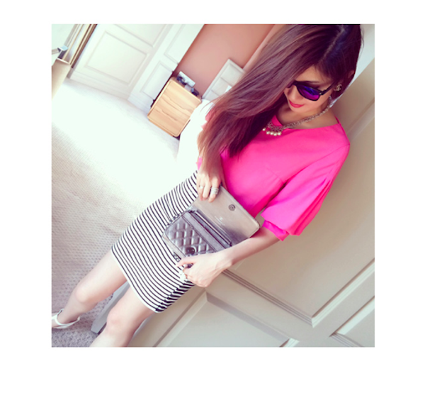 BM71113 Puffy Sleeves Blouse Pink
