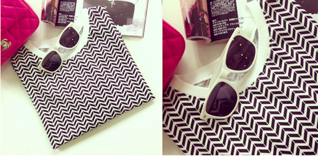 BM71115 Zig Zag Print Top As Picture