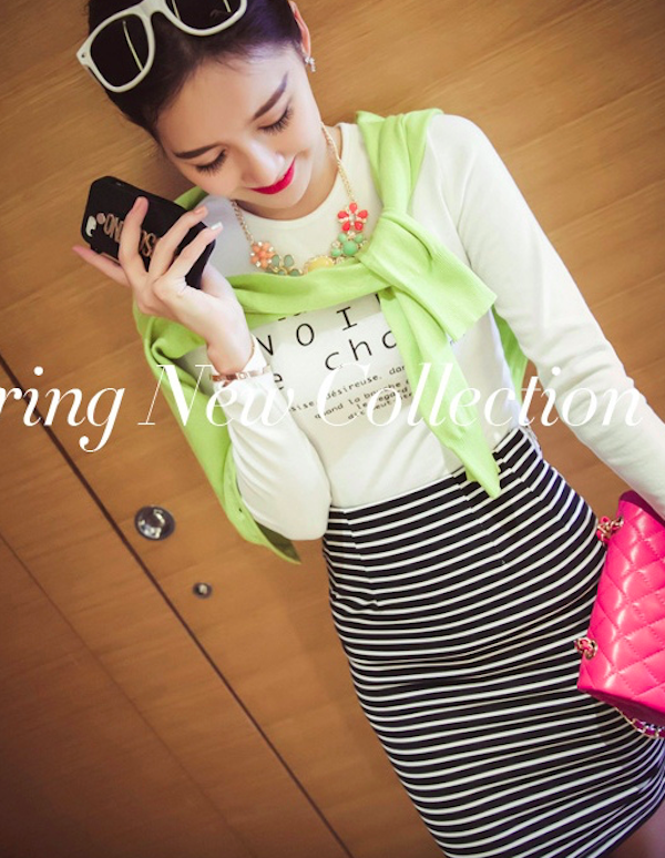 BM71124 Casual Stylish T-Shirt White