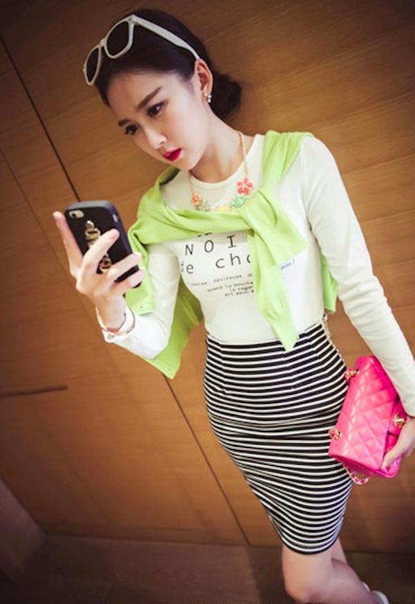 BM71124 Casual Stylish T-Shirt White