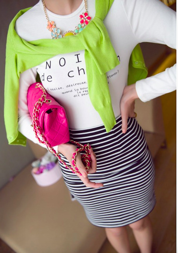 BM71124 Casual Stylish T-Shirt White