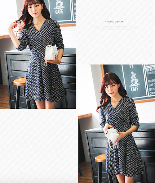 BM71125 Feminine Dress Blue