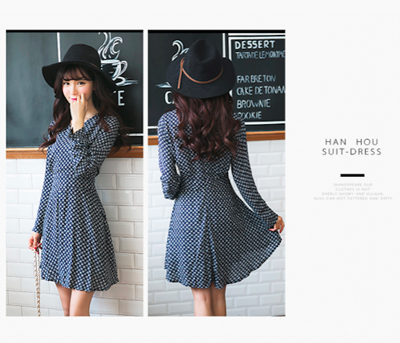 BM71125 Feminine Dress Blue