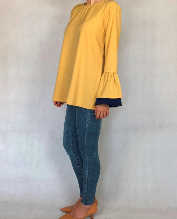 BM71128 Charming Blouse Yellow