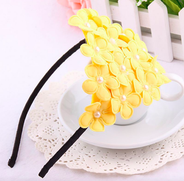 BS903 Flower Hairband Yellow