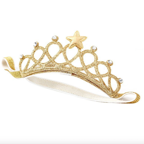 BS906 Baby Crown Hairband Gold