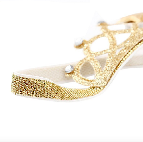 BS906 Baby Crown Hairband Gold