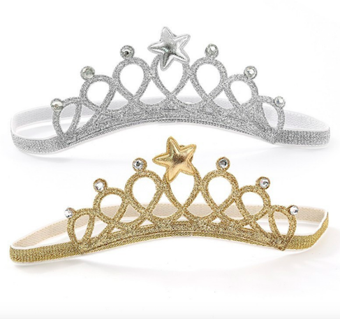 BS906 Baby Crown Hairband Silver