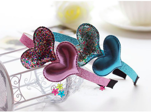 BS907 Baby Hairband Blue Love