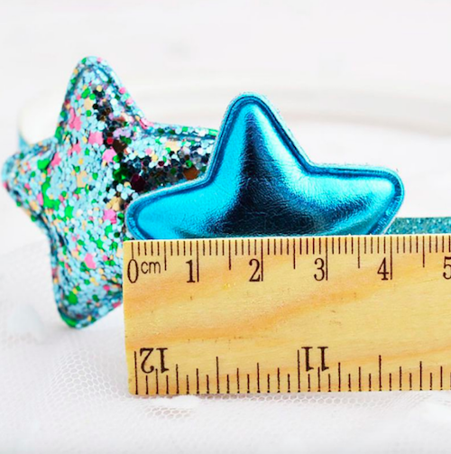 BS907 Baby Hairband Blue Star