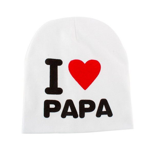 BS912 Baby I Love Papa Hat White