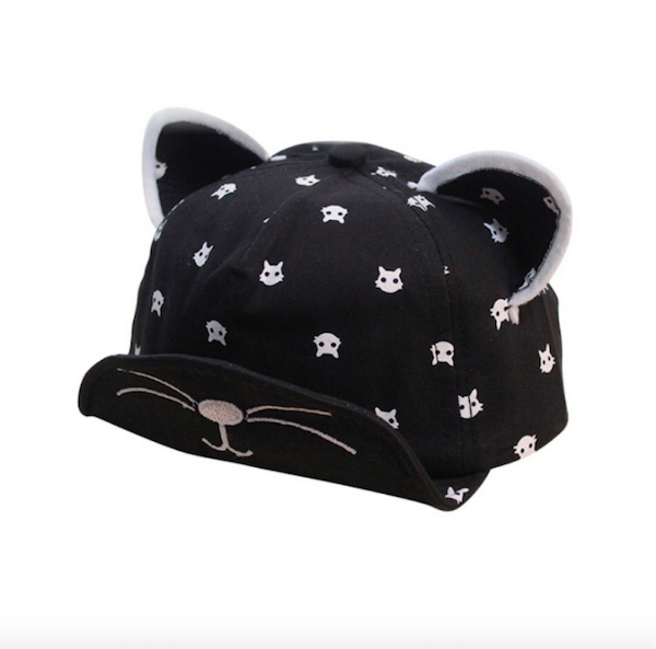 BS918 Cartoon Baby Cap Black