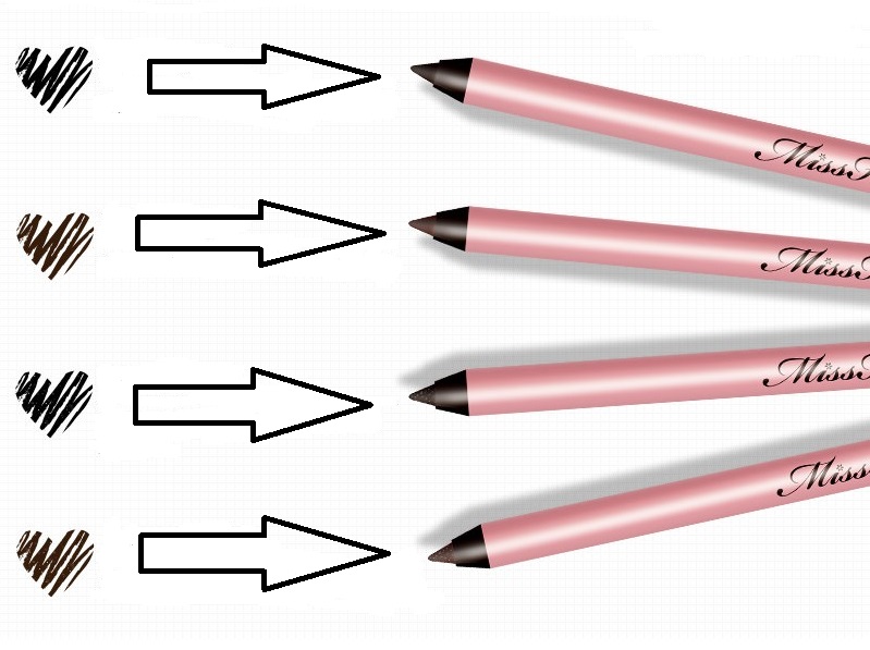HB 506 Miss Hana Waterproof Eyeliner 4 in 1 Kit