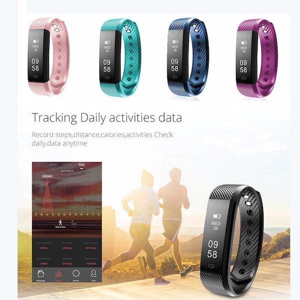 AC600 Smart Wristband Dark Blue