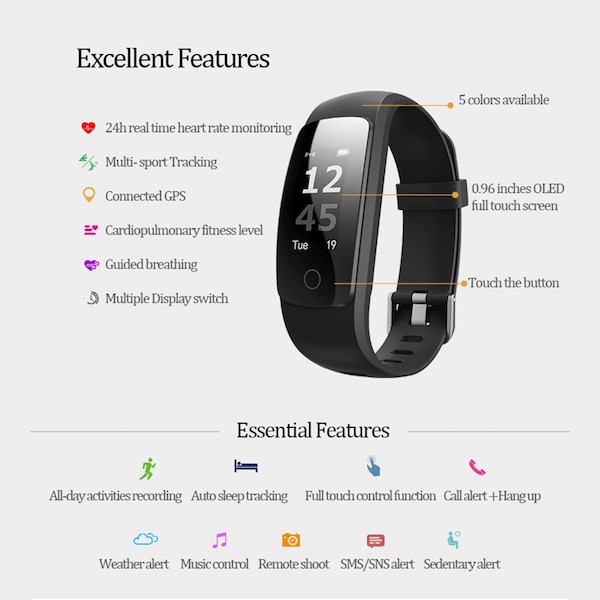 AC603 Trendy Smartband Blue