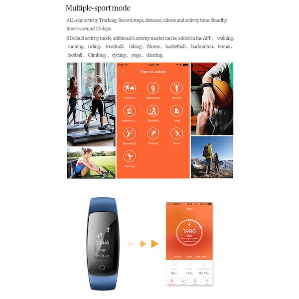 AC603 Trendy Smartband Blue