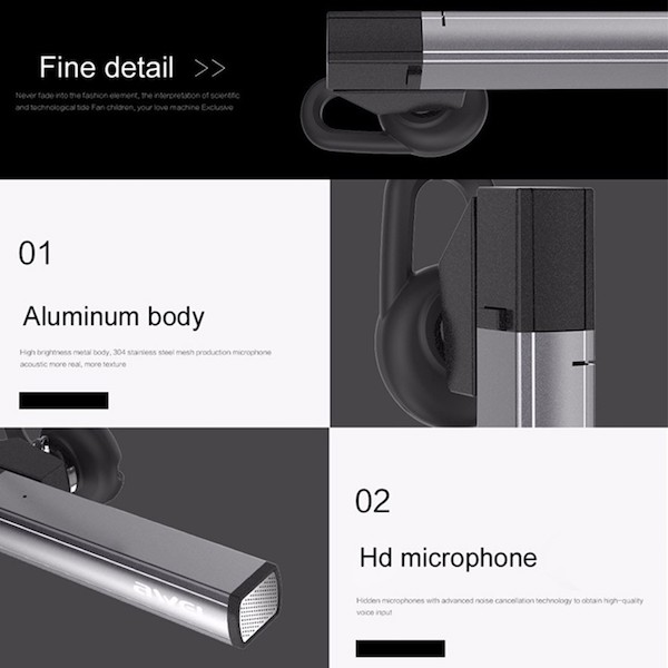 AC605 Wireless Headset Silver