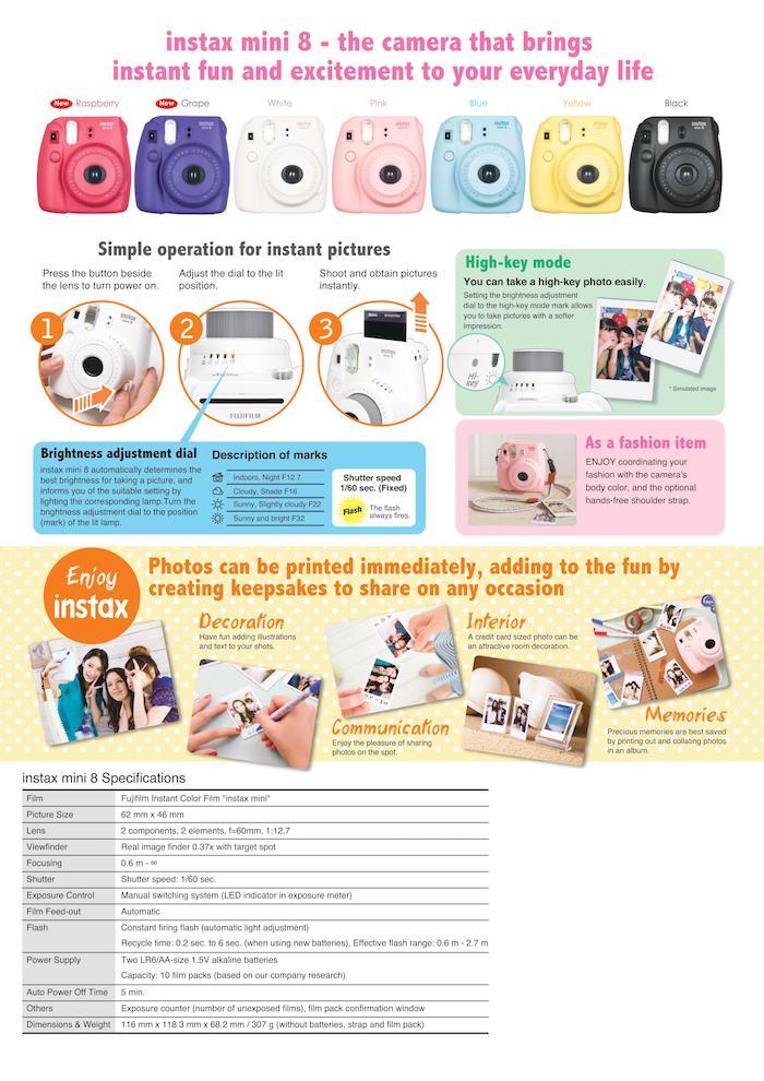 CM-0001 Fashion Camera Rasberry