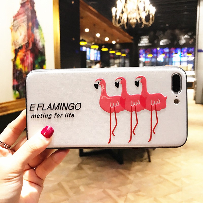HM 831 Flamingo iPhone 7/8 Case White