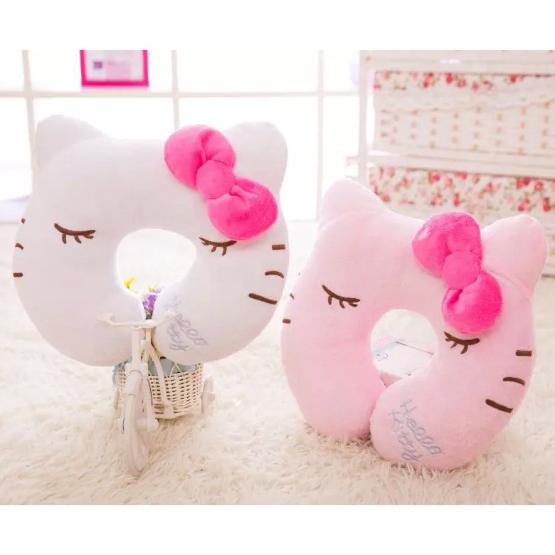 HM 838 Hello Kitty Neck Pillow White