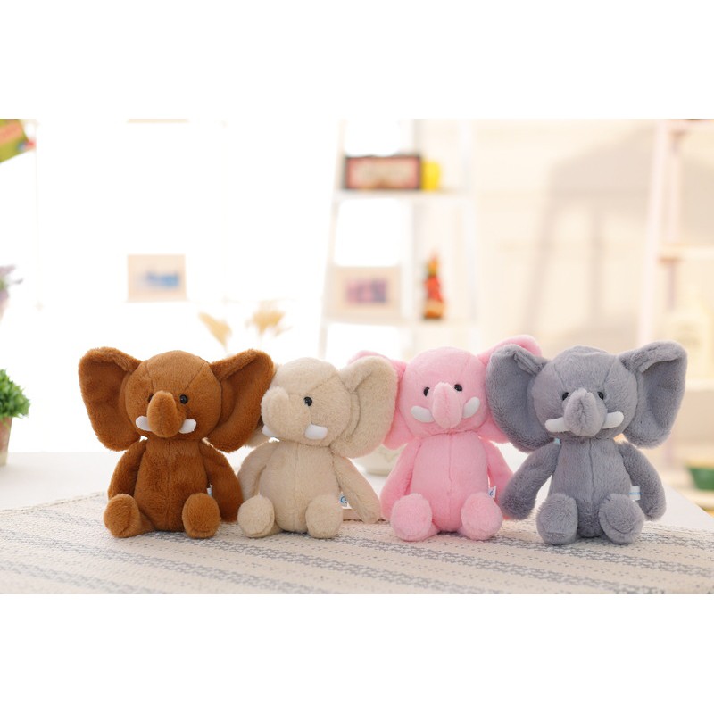 HM 846 Cute Elephant Teddy Bear Dark Brown