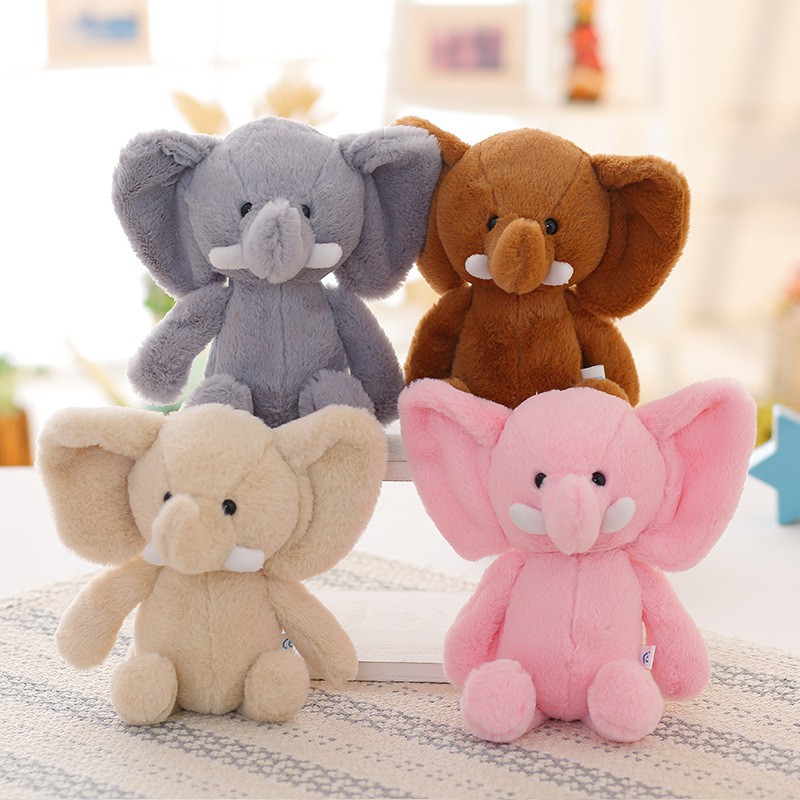 HM 846 Cute Elephant Teddy Bear Dark Brown
