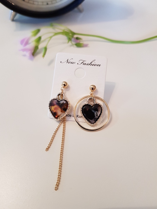 KR-074 Elegant Earring Black