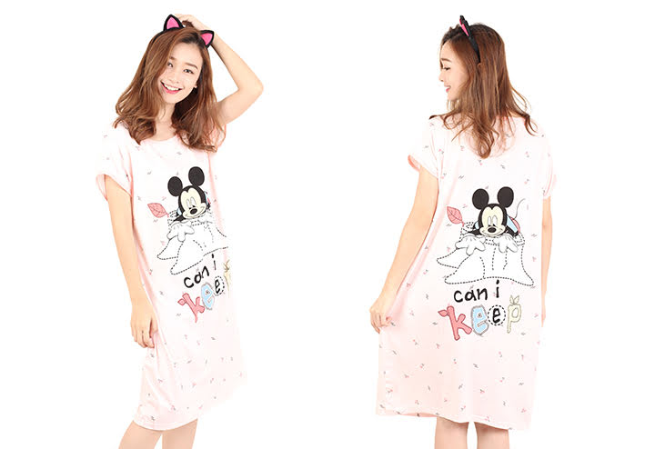 QA-464 Cute Mickey Sleepwear Pink