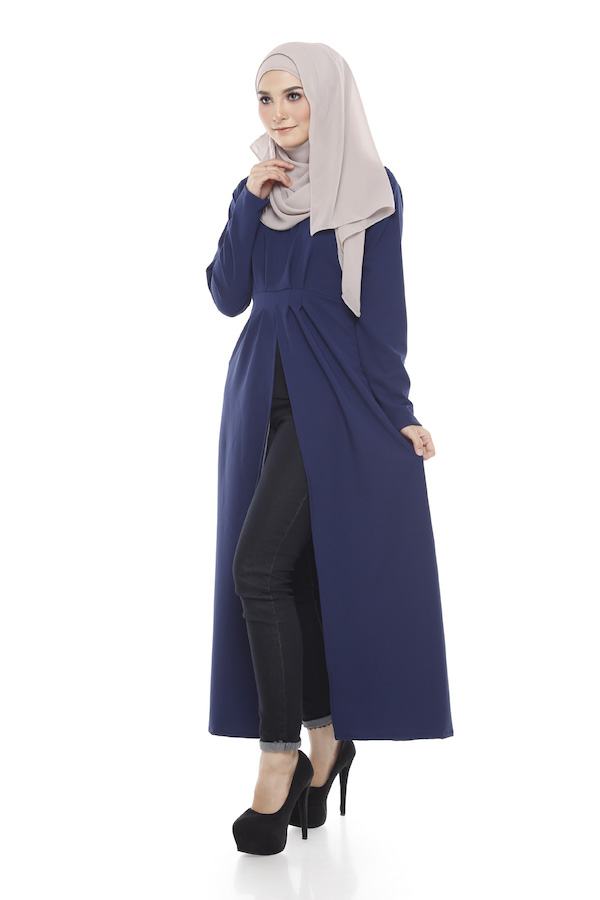 SW5011 Fashion Blouse (Plus Size) Navy