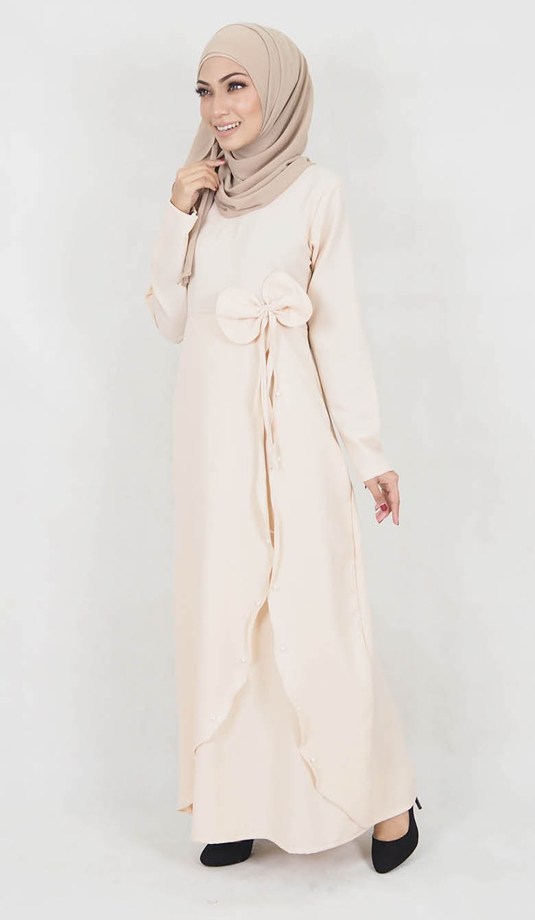 SW5013 Pretty Jubah Cream