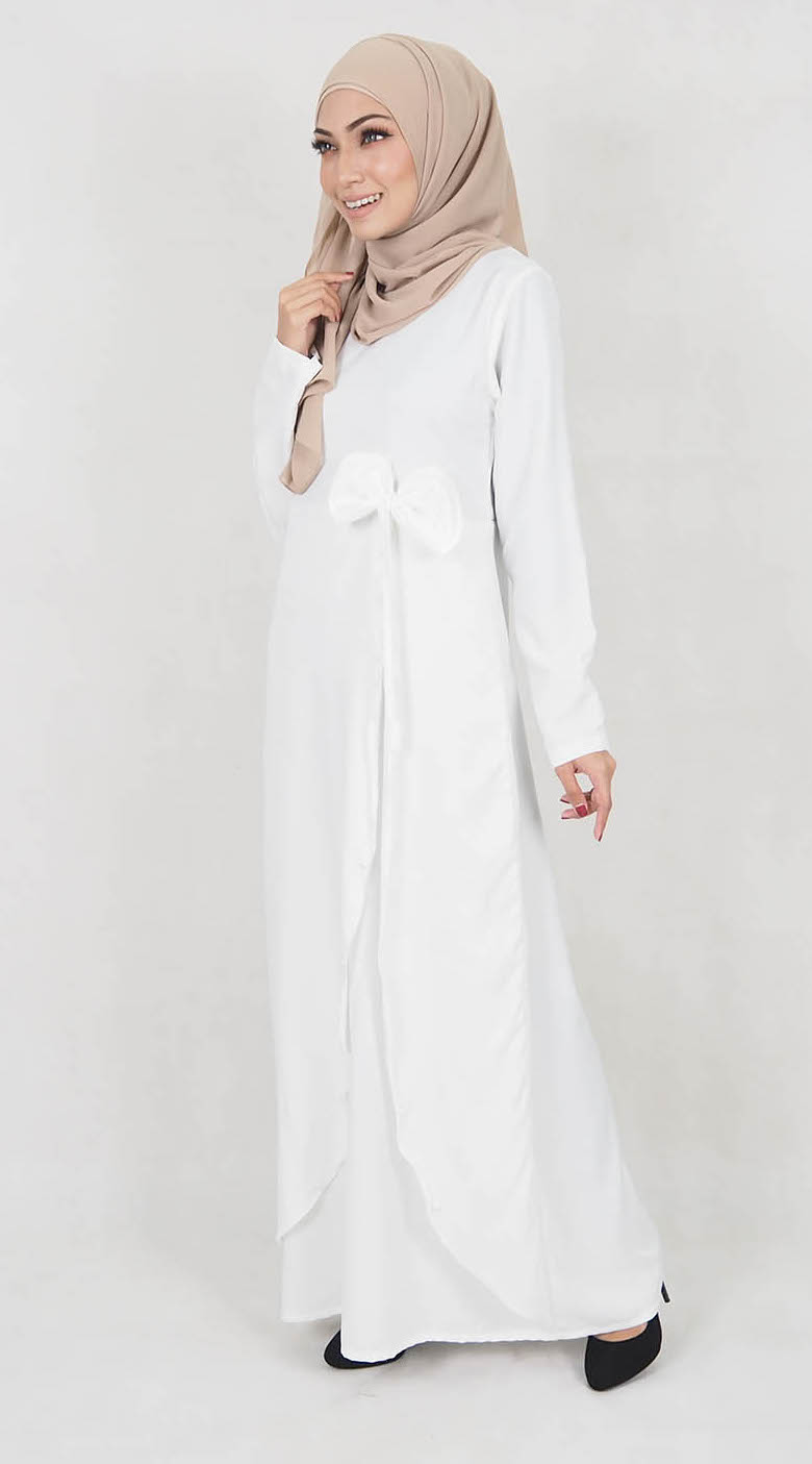 SW5013 Pretty Jubah White