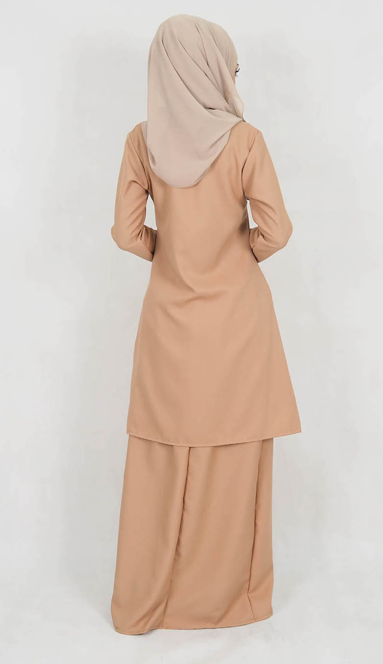 SW5014 Baju Kurung (Plus Size) Dark Brown