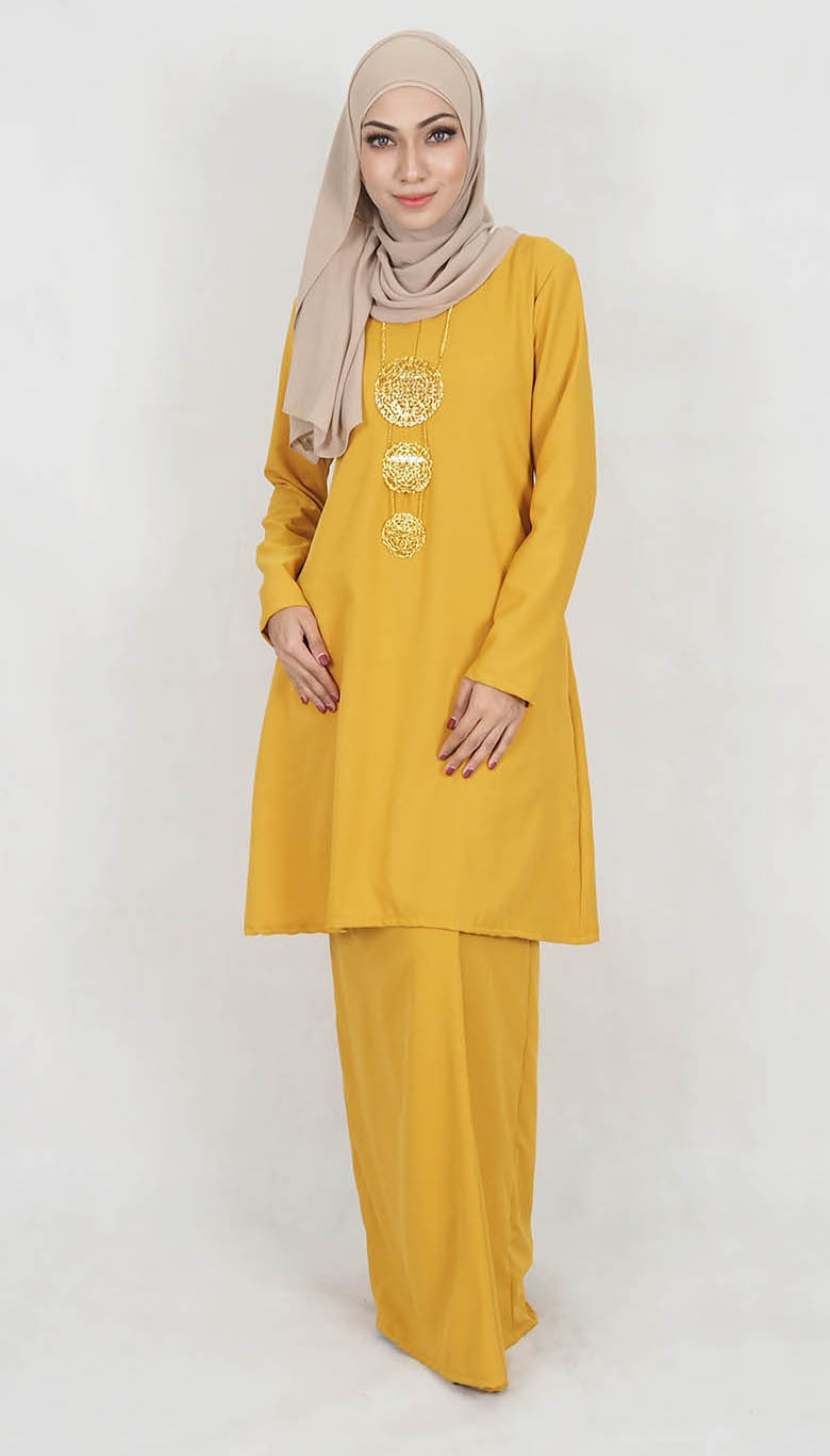 SW5014 Baju Kurung (Plus Size) Mustard