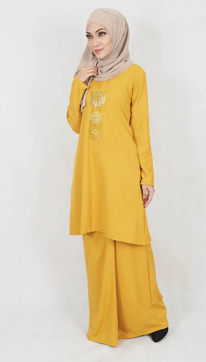 SW5014 Baju Kurung (Plus Size) Mustard
