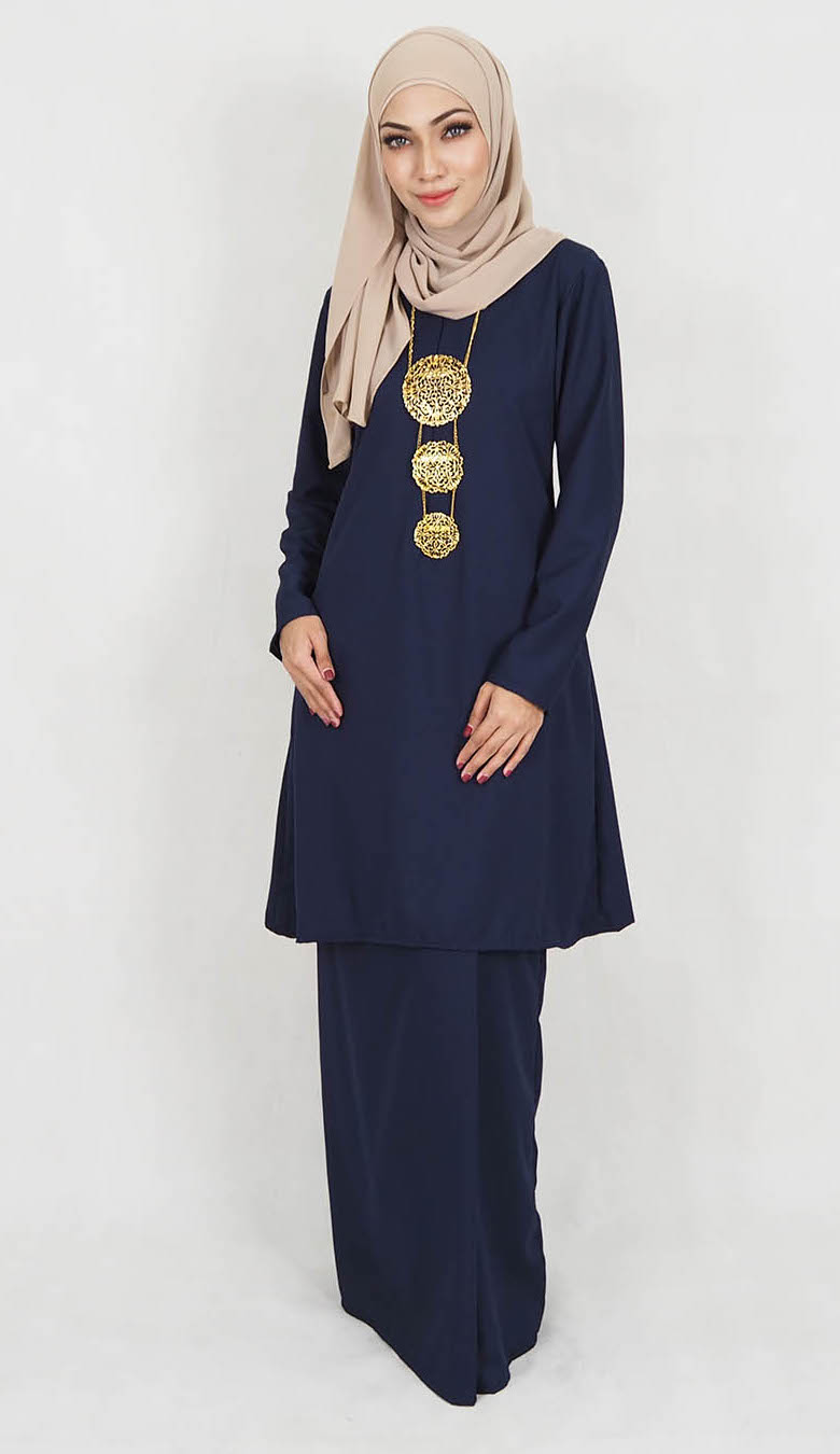 SW5014 Baju Kurung (Plus Size) Navy