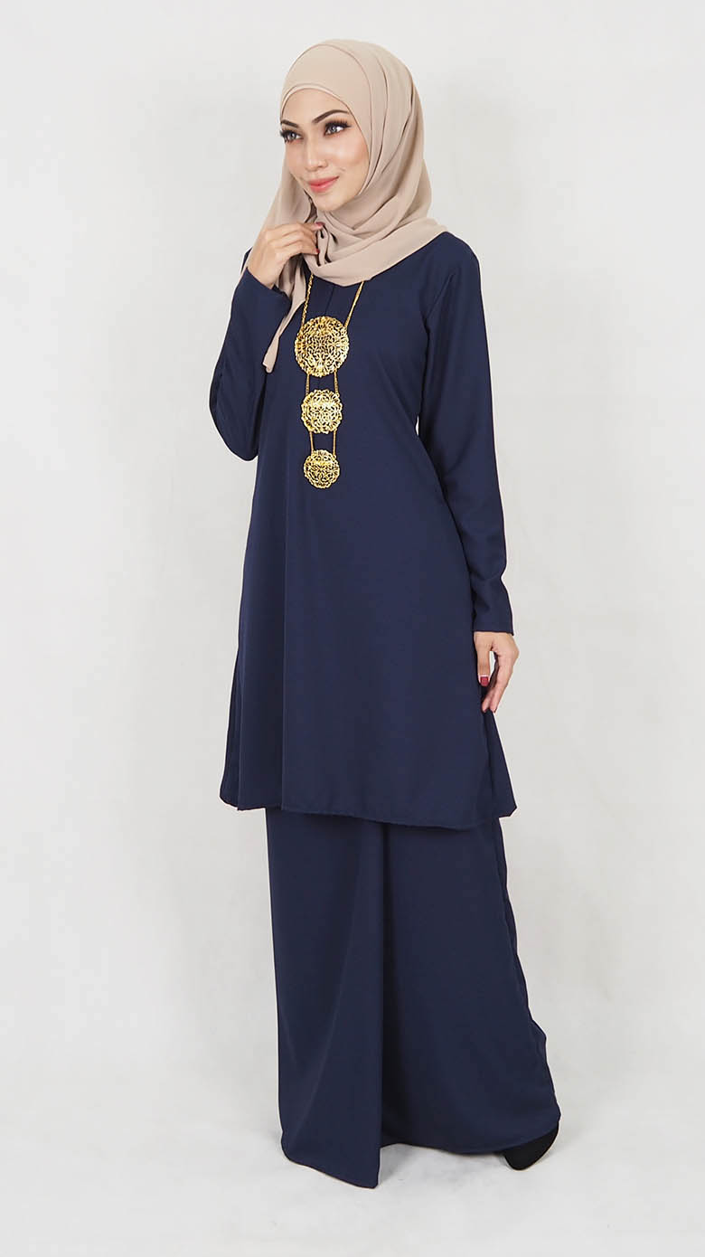 SW5014 Baju Kurung (Plus Size) Navy