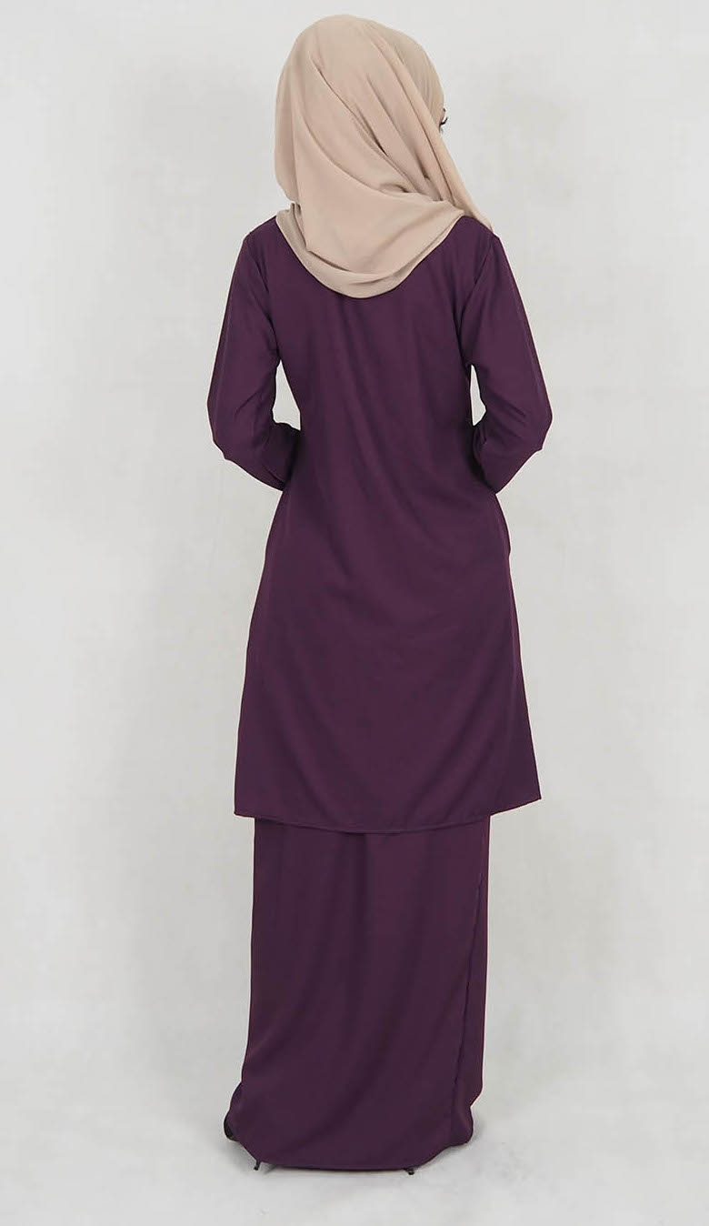 SW5014 Baju Kurung (Plus Size) Purple